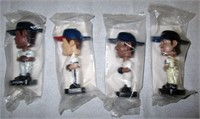 Lot of 4 3" MLB Bobblehead Figurines in Packs