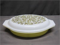 Vintage Pyrex Divided Casserole Dish with Lid