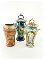 Trio of Decorative Vases