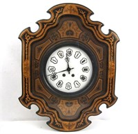Antique French Oeuil de boeuf  wall clock w key