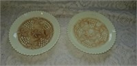 2 NORTHWOOD GRAPE AND CABLE BOWLS