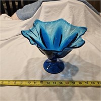 LE Smith Peacock blue candy Dish
