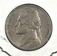 1938-D US Jefferson Nickel, AU