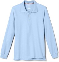 French Toast Boys' Long-Sleeve Pique Polo Shirt, L