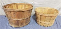 Wood Orchard Baskets (2)
