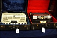 2 Vintage cased accordions