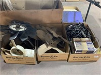 3 x Box Lots Car Parts inc Fans, Wiring etc