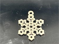925 Silver James Avery Charm Snowflake 
retired