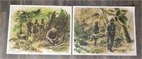 Vintage Nam War Paintings By Adele Lewis Ltd