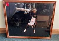 Michael Jordan Autographed Framed photo 18” x 21”
