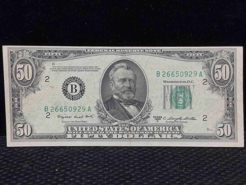 1950 C 50 Dollar Federal Reserve Note