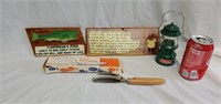 Vintage Fisk-Rensare With Origional Box & Signs &