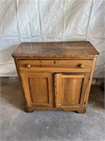 Antique English Pine Jelly Cupboard