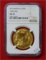 2014 Buffalo $50 Gold Coin NGC MS70