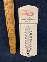 Old Hickroy NC Work Clothes Thermometer