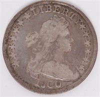 Coin 1800 Draped Bust Silver Dollar in Fine