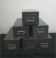 Vintage steel Master industrial double drawer