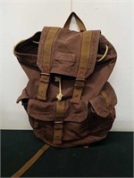 Gootium brown canvas backpack