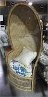 Wicker Peacock Chair