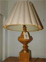 Table Lamp Wooden Base Approx. 32"