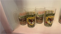 1981 and 1985 Derby glasses