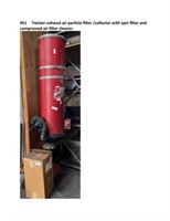 Exhaust air particle filter / collector