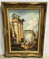 (M) Giovanni Paolo Pannini Style Oil Painting on