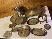 Antique silver plated dishes