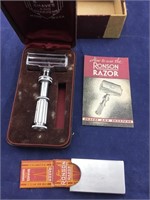 Vintage Boxed Ronson Razor With Paper and Blades