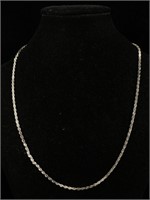 Sterling 16" necklace diamond cut 2mm
