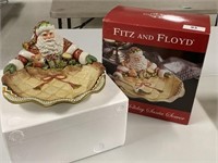 Fitz & Floyd Holiday Santa Server