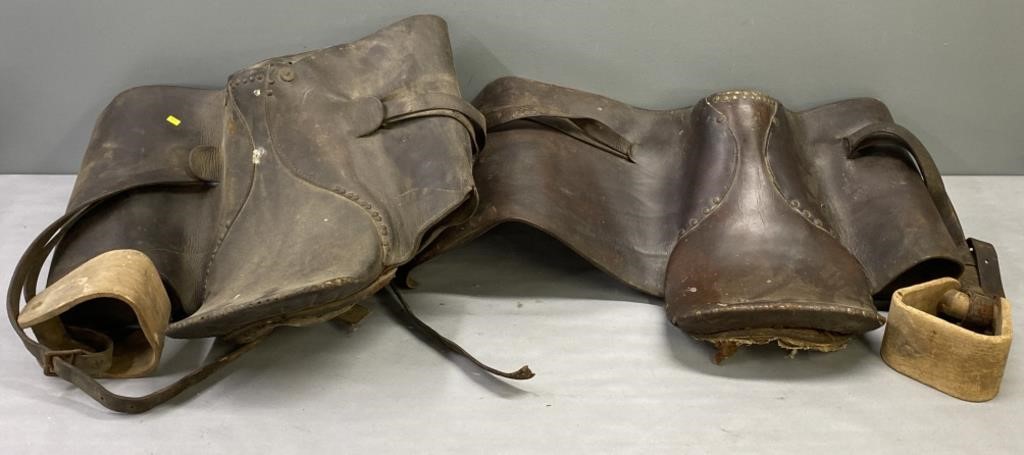 2 Leather Horse Saddles; Equestrian