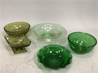 Decorative Green Glassware