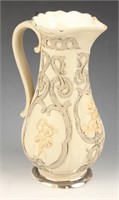 20TH CENTURY SPRIG-MOLDED PITCHER ITALIAN REVIVAL