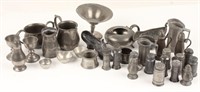 32 PEWTER DINING ACCESSORIES