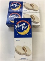 3x Boxes Moon Pies Minis Vanilla Flavor