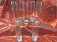 Set of 6 Tall Thin Bar Glasses