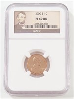 NGC GRADED 2000-S LINCOLN PENNY PROOF PF69RD