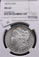 1879 S NGC MS63 MORGAN DOLLAR