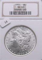 1900 NGC MS63 MORGAN DOLLAR