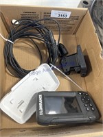 LOWRANCE "HOOK 4X GPS" FISH FINDER, WORKS,