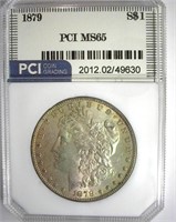 1879 Morgan PCI MS-65 LISTS FOR $625