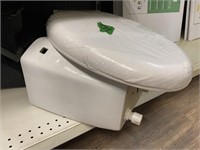 toilet tank and seat