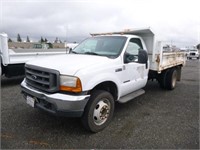 2000 Ford F450 Flatbed Dump Truck