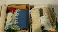 2 boxes assorted Linens