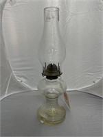 Glass Oil Lamp w/Chimney