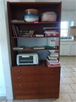 4 drawer 5 shelf cabinet 72x16x36 NO CONTENTS