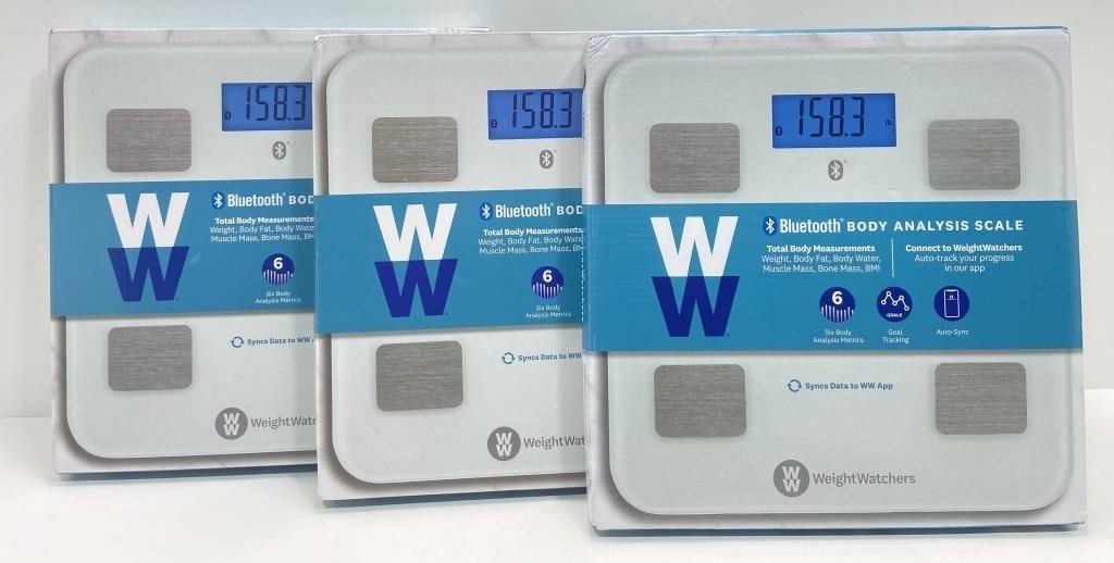 (3) X WEIGHT WATCHERS SCALES