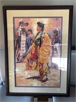 Native American framed print