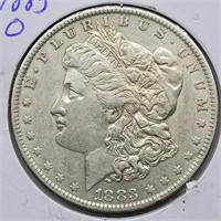 1883 O MORGAN SILVER DOLLAR